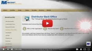Distributor Back Office Video