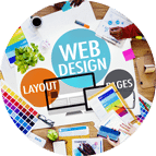 Web Design Circle Icon