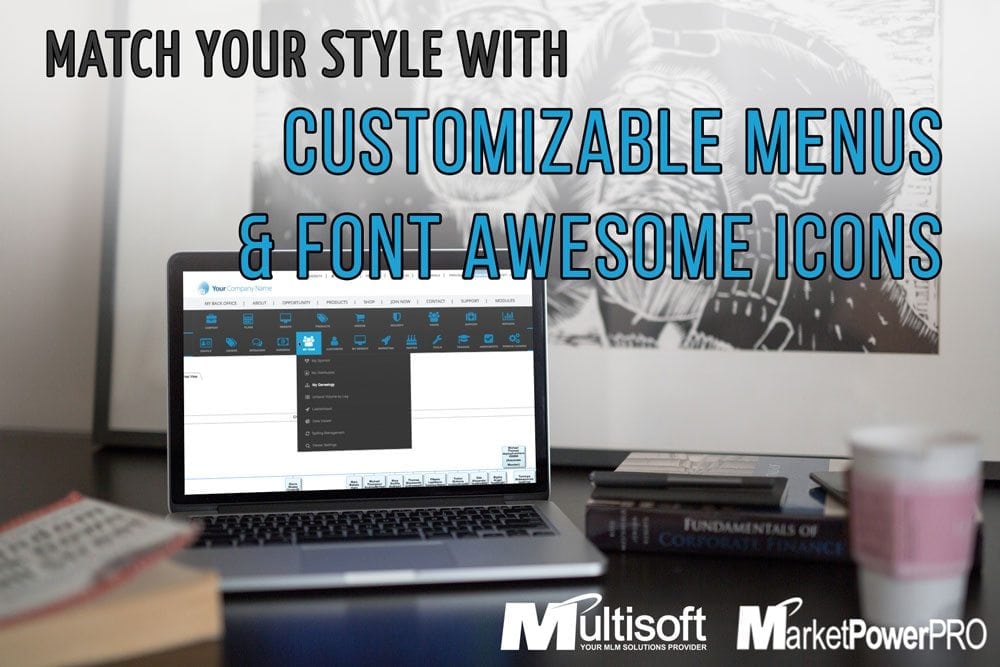 Customizable Menus with Font Awesome Icons
